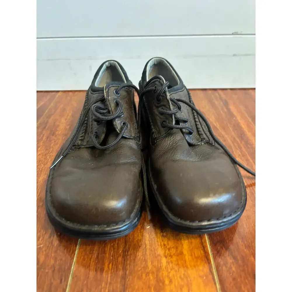 Merrell World Leader Shoes Men 8.5 Oxford Leather Brown Lace Up Casual